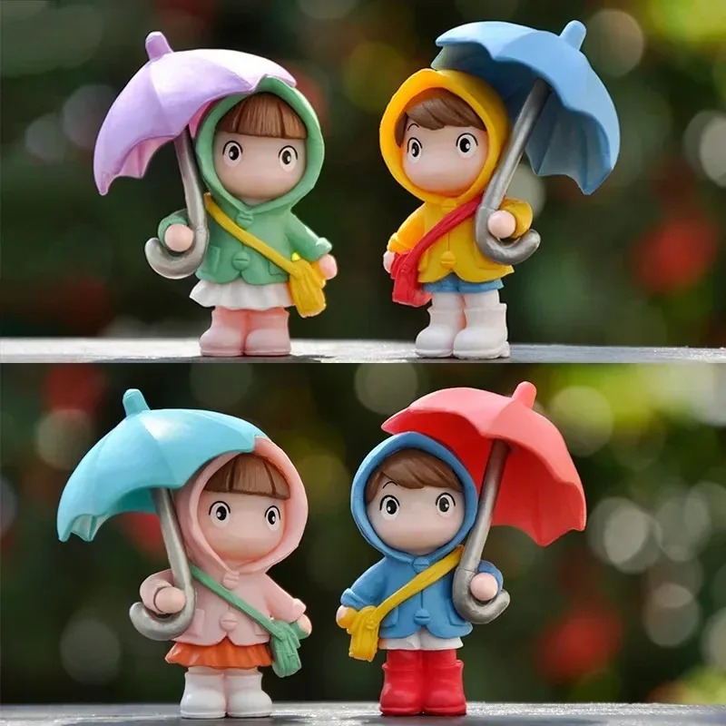 Bonsai Garden Miniature - Mini Cute Figurines Miniature Umbrella Girl