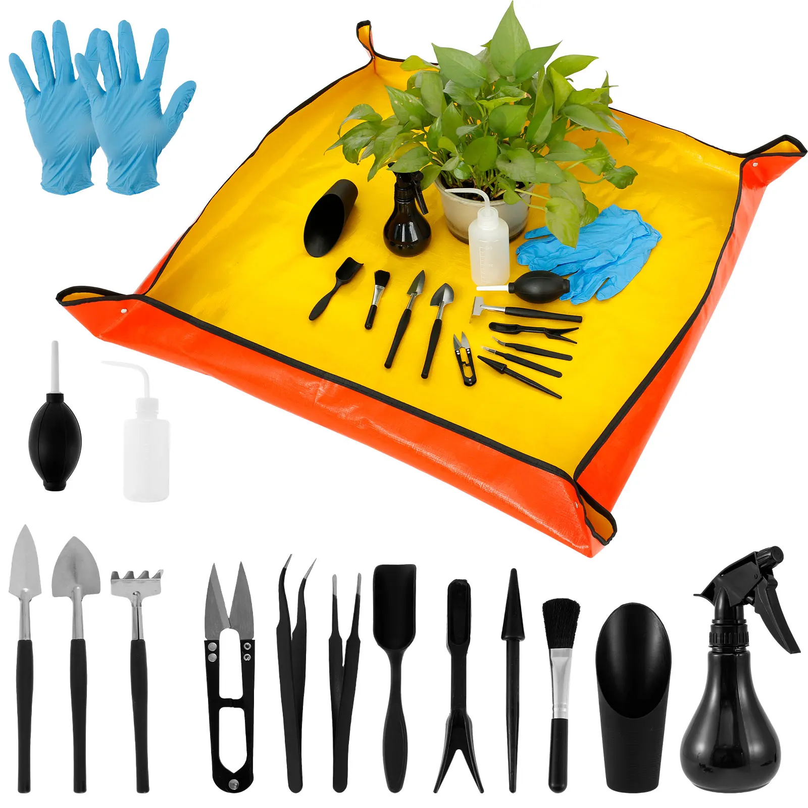 Bonsai Garden Miniature - 13/16Pcs Garden Succulent Plants Tools Mini