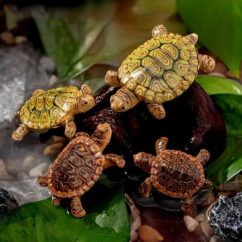 6 Mini Turtle Statues for Aqua - огляд і ціна Bonsai Garden Miniature