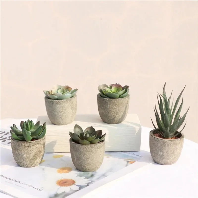 Mini Artificial Aloe Plants Bo - огляд і ціна Bonsai Garden Sushi