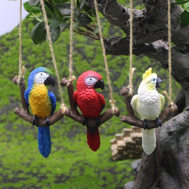 1Pcs Creative Swing Parrot Res - огляд і ціна Bonsai Garden Miniature