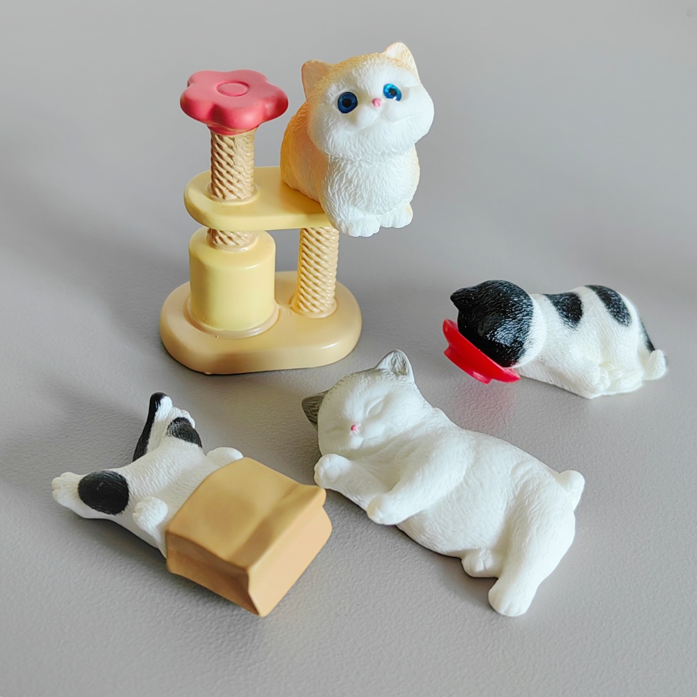 4pc Cute Cat Small Animal Mode - огляд і ціна Bonsai Garden Miniature