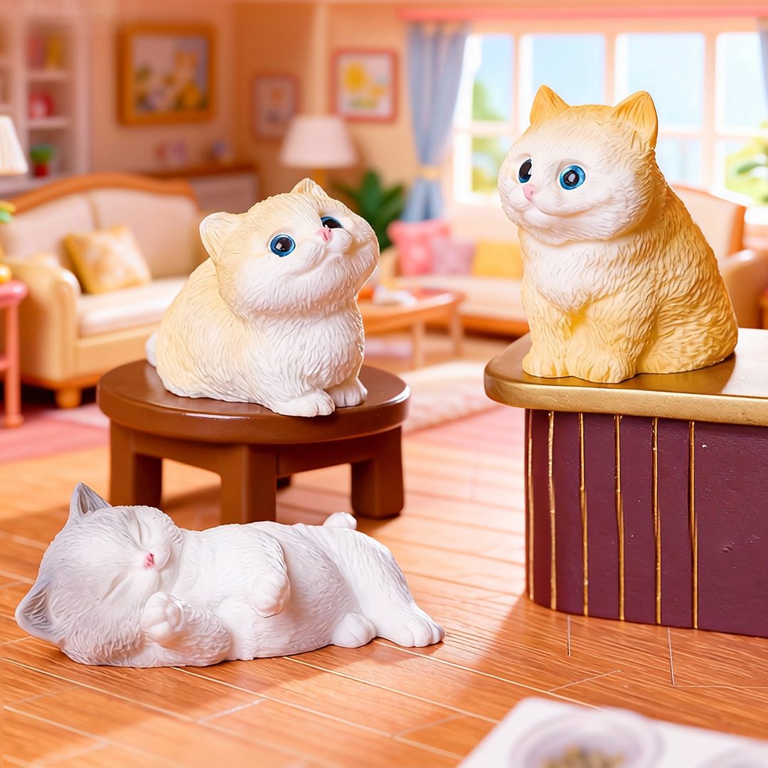 4pc Cute Cat Small Animal Mode - огляд і ціна Bonsai Garden Miniature