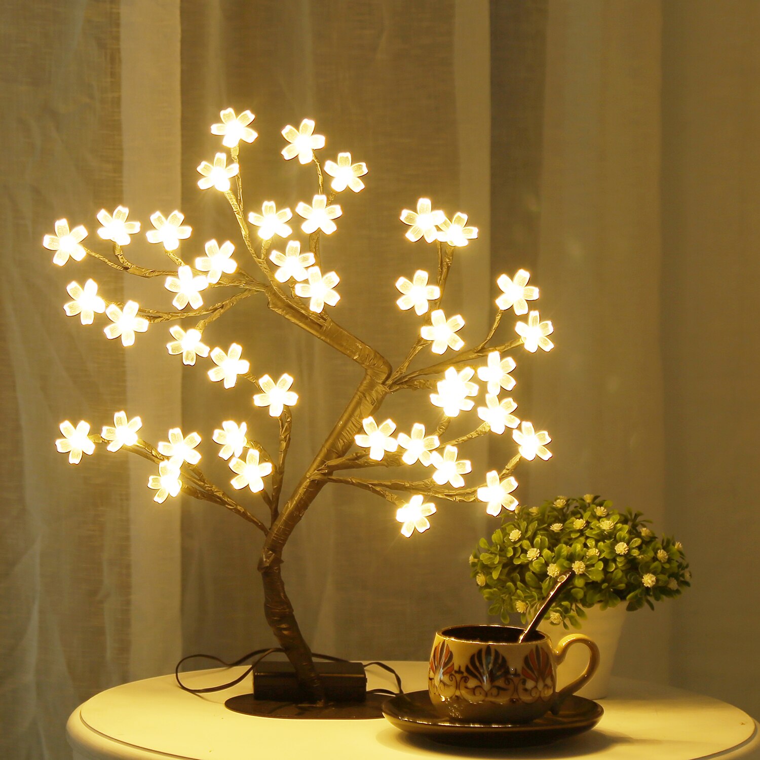 Cherry Blossom Tree Light,17in - огляд і ціна Bonsai Garden Sushi